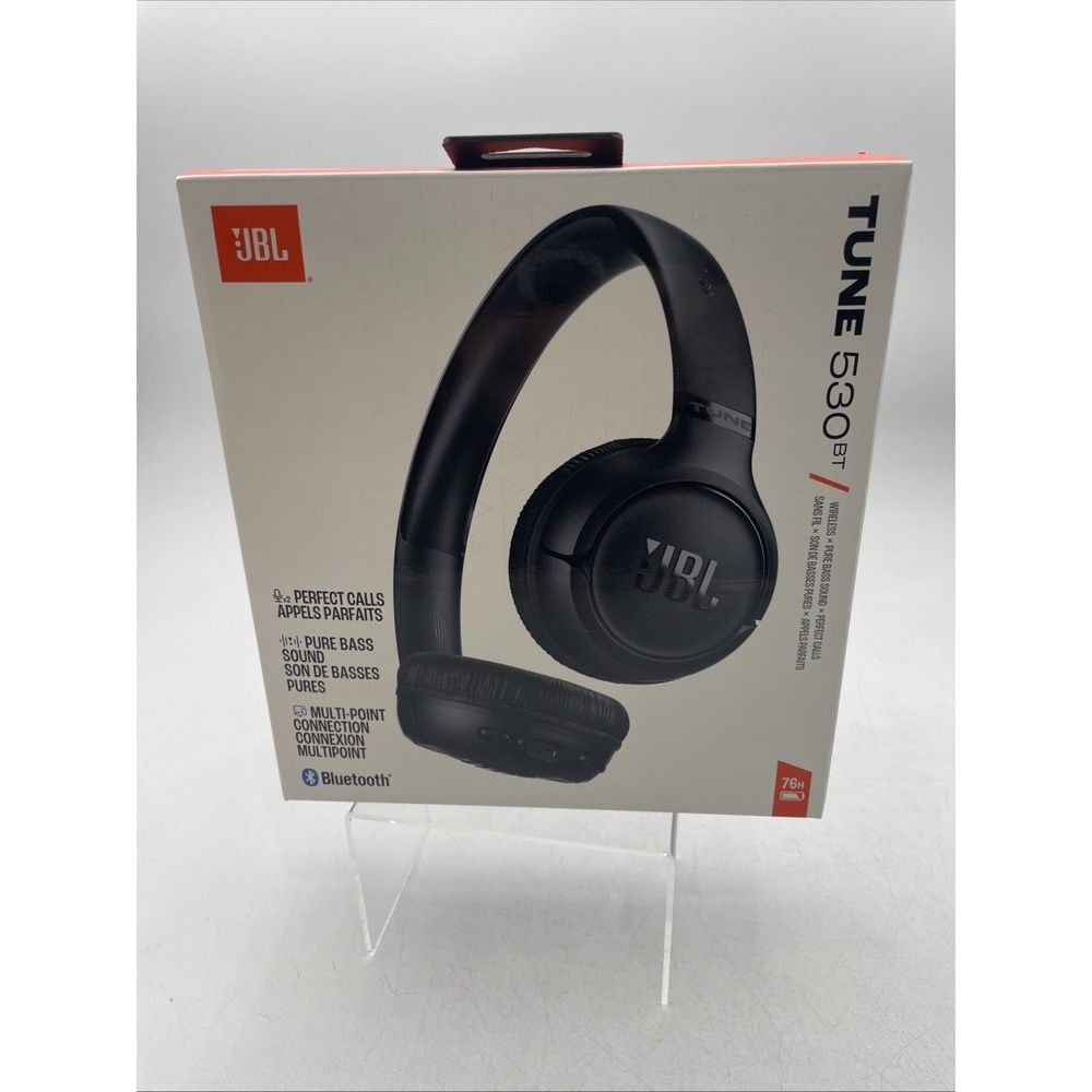 JBL TUNE530BT Wireless On-Ear Bluetooth Headphones - Black (2026) NEW IN BOX